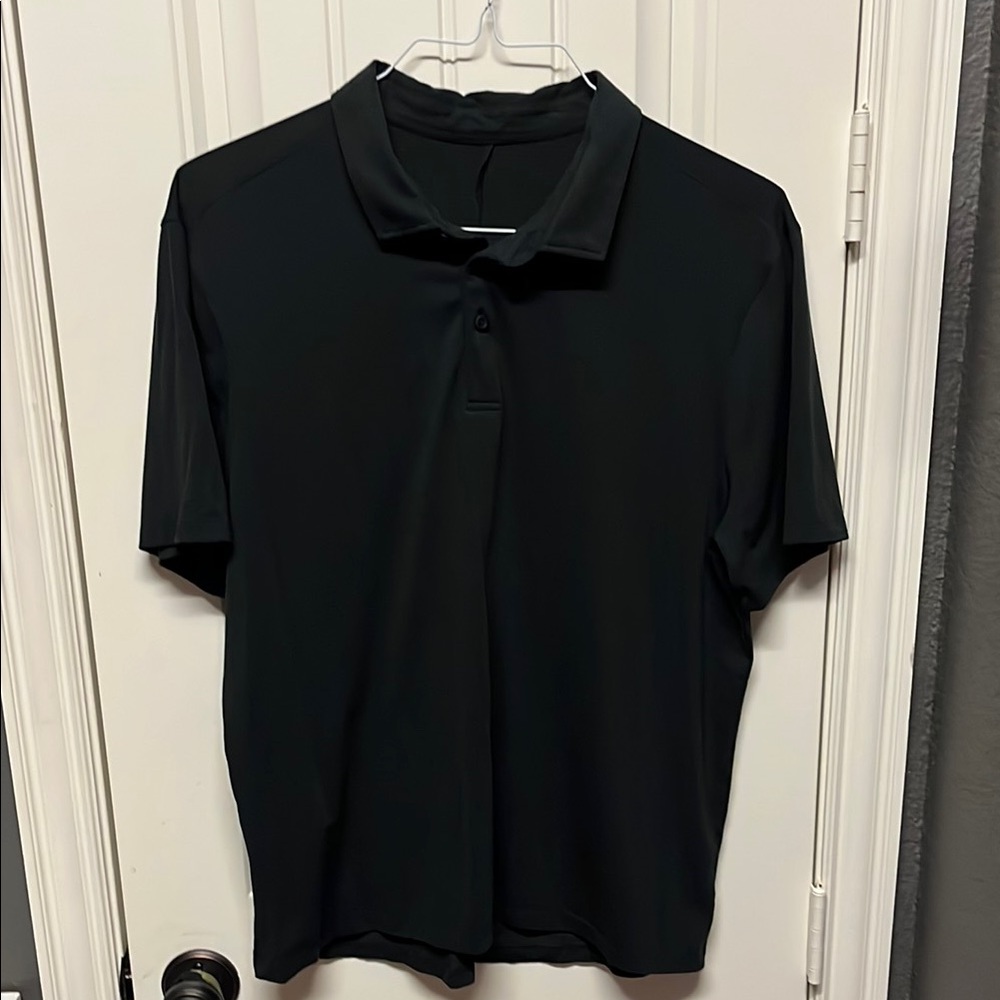 lululemon athletica Black Polo Shirt